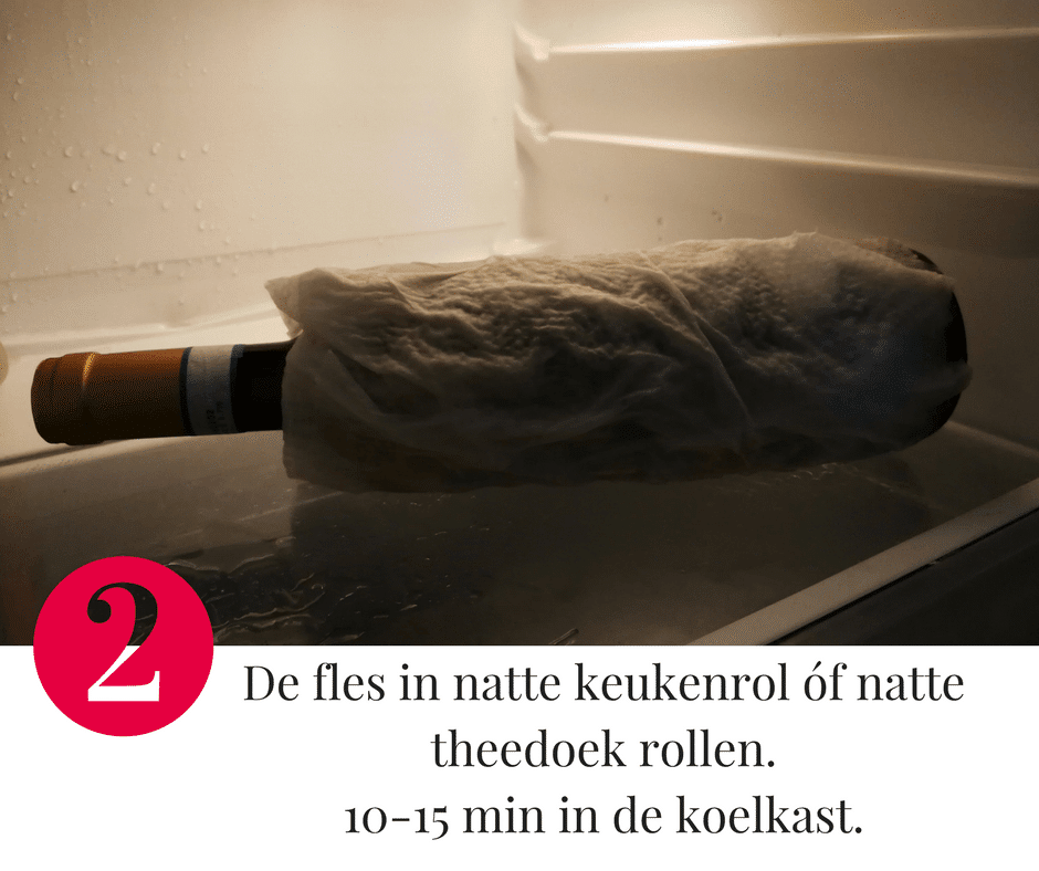 Tip 2 om wijn af te koelen Tip 2 om wijn af te koelen