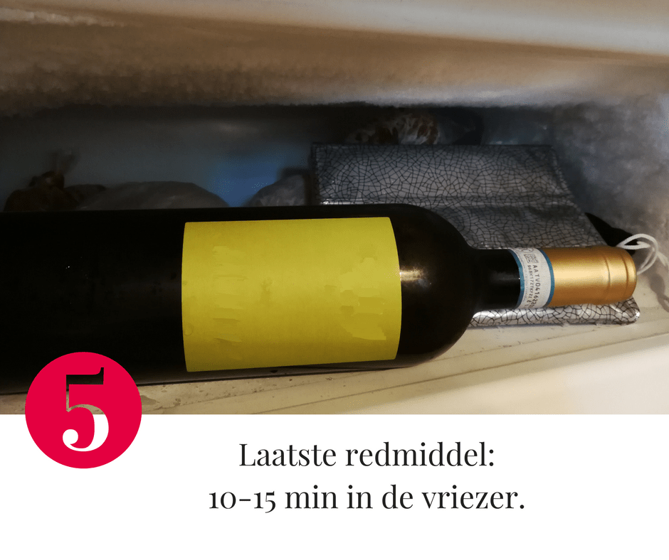 Tip 5 om wijn af te koelen Tip 5 om wijn af te koelen
