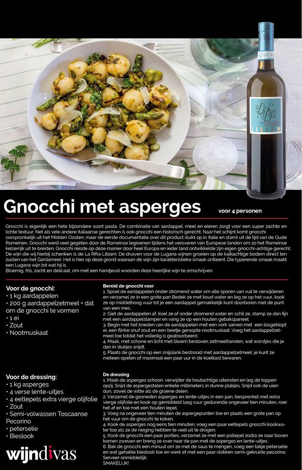 gnocchi met asperges lugana libiam gnocchi met asperges lugana libiam