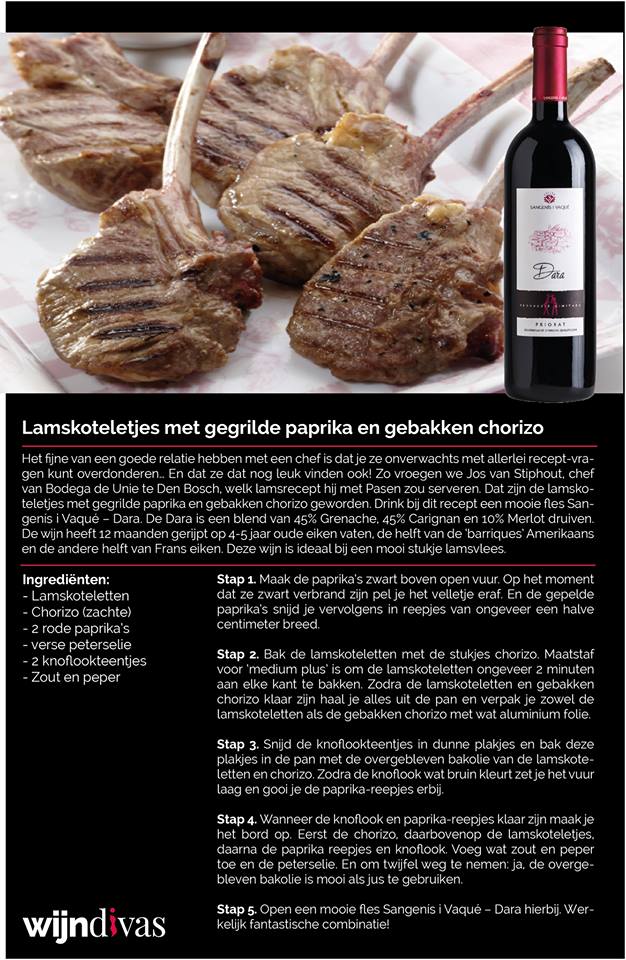 lamskoteletjes met gegrilde paprika en gebakken chorizo dara lamskoteletjes met gegrilde paprika en gebakken chorizo dara