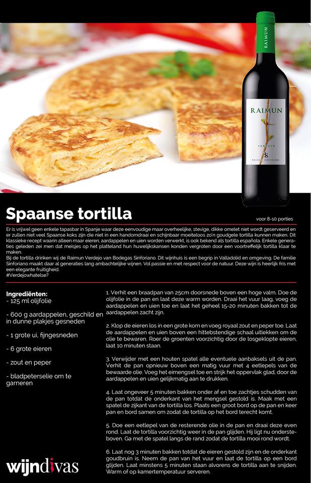 spaanse tortilla en verdejo spaanse tortilla en verdejo