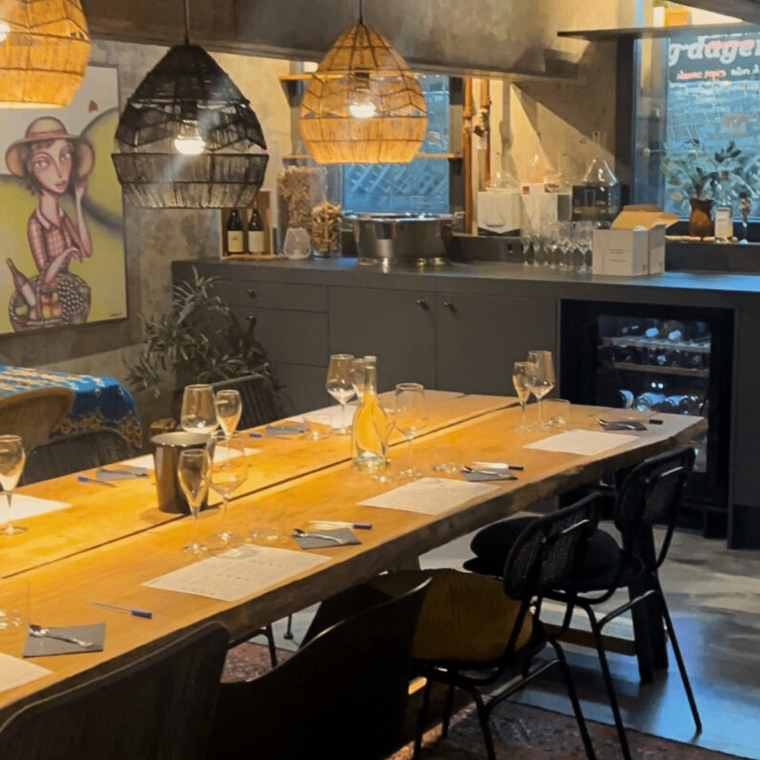 tafel wijnproeverij