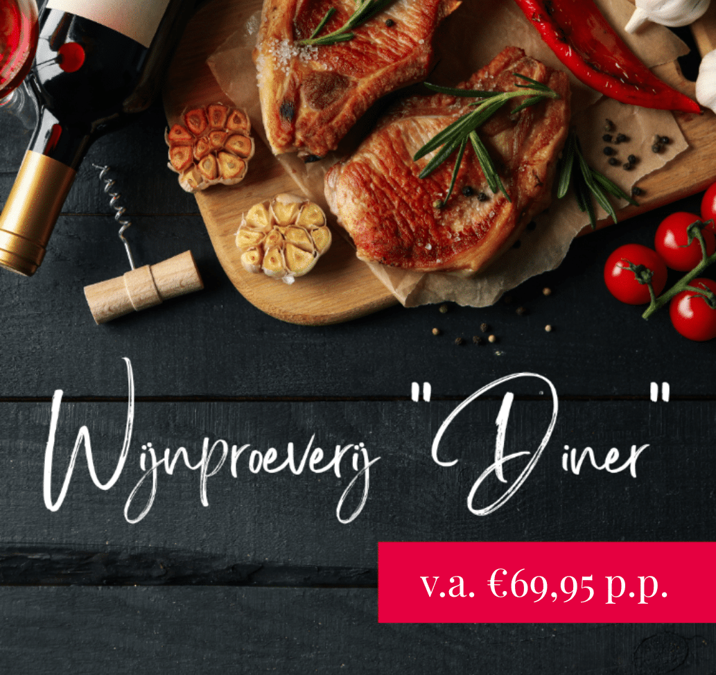 Wijnproeverij diner stijl afbeelding