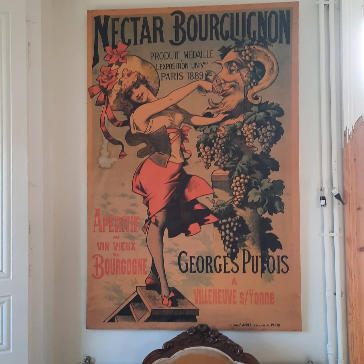 Javernand poster klein Javernand Bourgogne Frankrijk Wijndivas